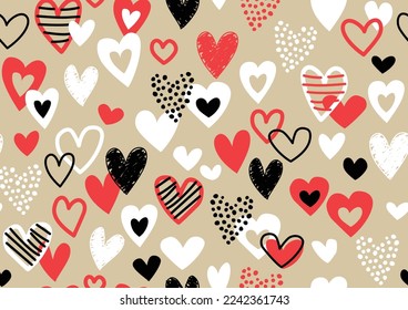 Valentine's Day Seamless Heart Pattern