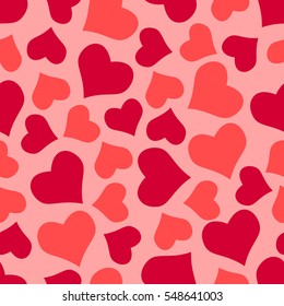 Valentine's Day seamless heart vector pattern