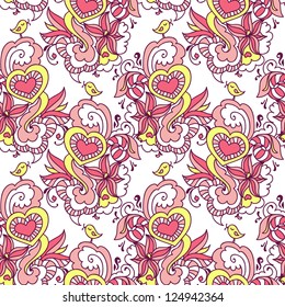 Valentines Day seamless pattern