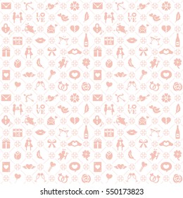 Valentine's day seamless pattern