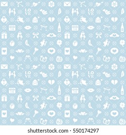 Valentine's day seamless pattern