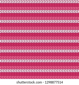 Valentine's Day Seamless Pattern - Floral design in classic Valentine colors