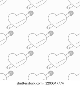 Valentine's Day seamless pattern heart