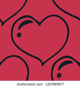 Valentine's Day seamless pattern heart