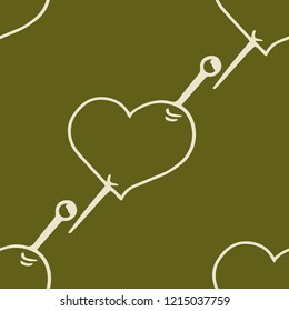 Valentine's Day seamless pattern heart