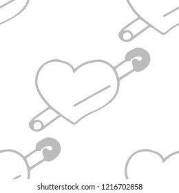 Valentine's Day seamless pattern heart