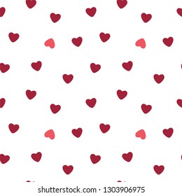 Valentines Day seamless pattern Heart, Love, Arrow