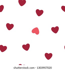 Valentines Day seamless pattern Heart, Love, Arrow