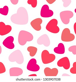 Valentines Day seamless pattern Heart, Love, Arrow