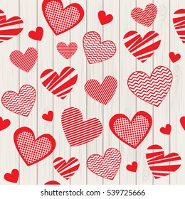 Valentine's Day seamless pattern heart
