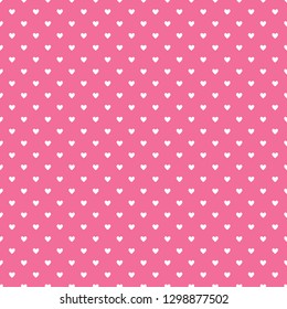 Valentine's Day Seamless Pattern - Hearts design in classic Valentine colors