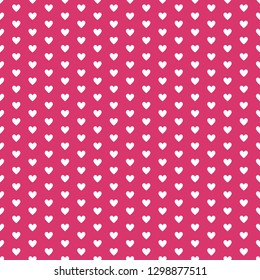 Valentine's Day Seamless Pattern - Hearts design in classic Valentine colors