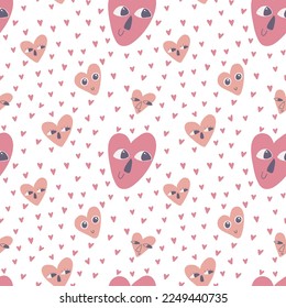 Valentinstag nahtloses Muster mit Herzen