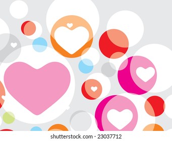 Valentines Day seamless pattern with hearts