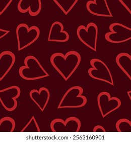 valentine's day seamless pattern with hearts. valentine seamless texture