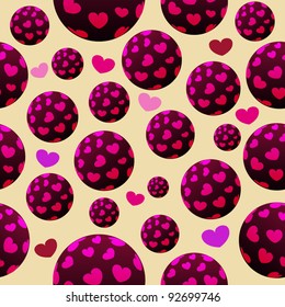 Valentine's Day. Seamless pattern with hearts