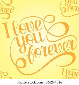 Valentines day seamless pattern with lettering. Perfect for valentines day, gift box, stickers, birthday, save the date invitation, design, diary, planner.