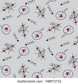 Valentines day seamless pattern. Romantic pattern for wrapping paper and wallpaper design.