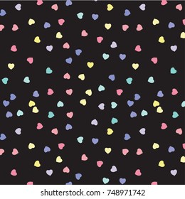 Valentines day seamless pattern. Romantic pattern for wrapping paper and wallpaper design.