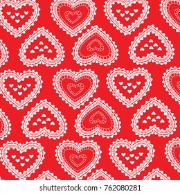 Valentines day seamless pattern. Romantic pattern for wrapping paper and wallpaper design.