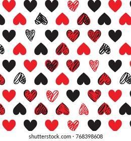 Valentines day seamless pattern. Romantic pattern for wrapping paper and wallpaper design.