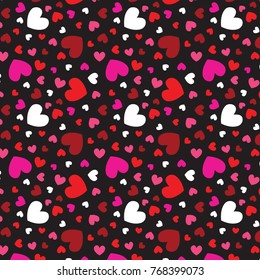 Valentines day seamless pattern. Romantic pattern for wrapping paper and wallpaper design.