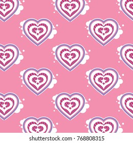 Valentines day seamless pattern. Romantic pattern for wrapping paper and wallpaper design.