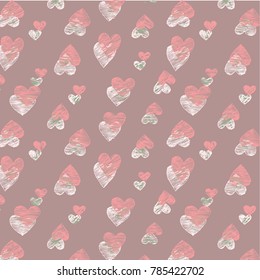 Valentines day seamless pattern. Romantic pattern for wrapping paper and wallpaper design.