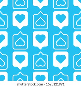Valentine's day seamless pattern vector illustration. seamless vector pattern of hearts with simple flat design. Valentines day background vector illustration.