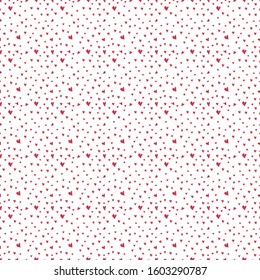 Valentine's Day seamless patterns. Vector illustration for wallpaper, fabric,  business, wrapping paper, holiday, Christmas, hand draw doodle.