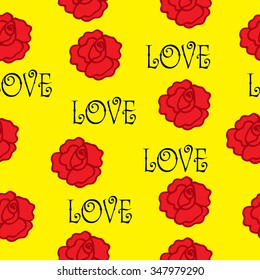 Valentine's Day seamless texture