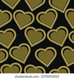 valentine's day, seamless valentine pattern with heart design for wrapping paper, fabric, wallpaper, backgrounds