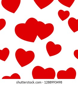 Valentine's day seamless vector design. Modern romantic elements