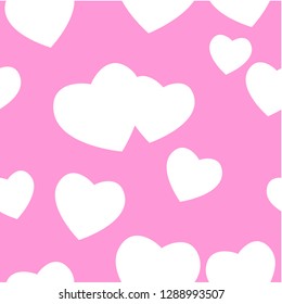 Valentine's day seamless vector design. Modern romantic elements