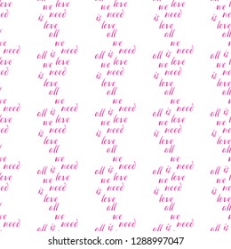 Valentine's day seamless vector design. Modern romantic elements
