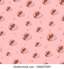 Valentines Day seamless vector pattern
