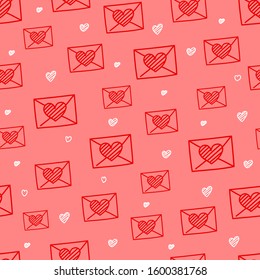 Valentinstag nahtloses Vektormuster