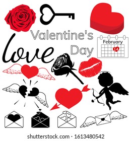 Valentine's day set for design