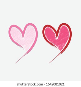 Valentine's day  with Set Hearts vector