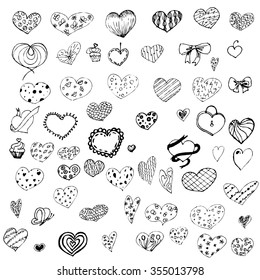 valentines day. set of hearts.Vector EPS 10