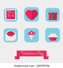 Valentine's Day set icon