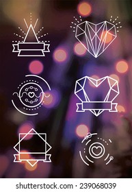 Valentine`s day set - labels