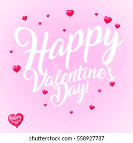 Valentine`s day set - labels and Badges / emblems and heart illustration 