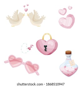 Valentines day set. Vector illustration