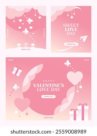 Valentine's Day Shopping Event Banner Set