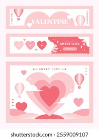 Valentine's Day Shopping Event Banner Set