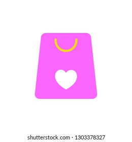 Valentines day, shopping icon. Element of Web Valentine day icon for mobile concept and web apps. Detailed Valentines day, shopping icon can be used for web and mobile