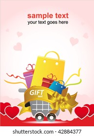 valentine's day shopping poster