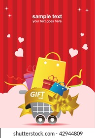 afiche de compras del día de San Valentín