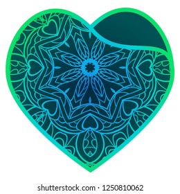 Valentine's Day Sign, Love Symbol. Vector Illustration. Template For Greeting Cards, Envelopes, Wedding Invitations, Interior Elements.